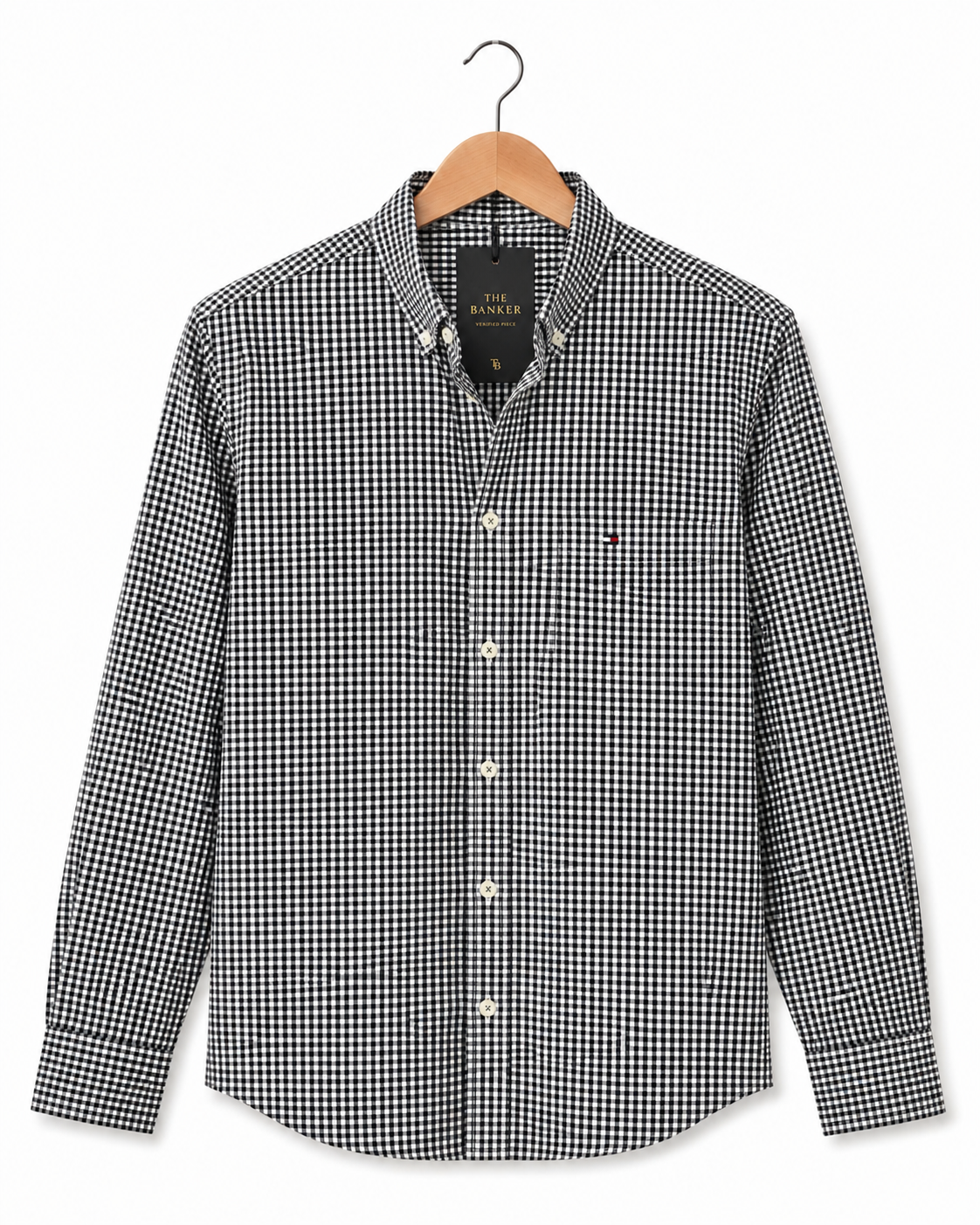 Chemise rayée marinière noir/blanc L